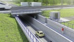 Oczekiwanie na rozpoczęcie prac związanych z budową tunelu w Gałkówku